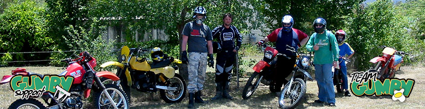 Photo of group ride at Pratten in 2007.